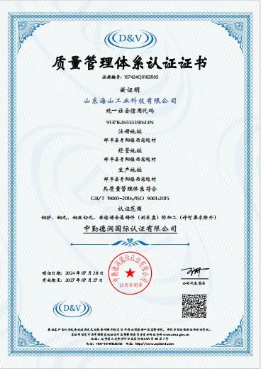 ISO Certificate